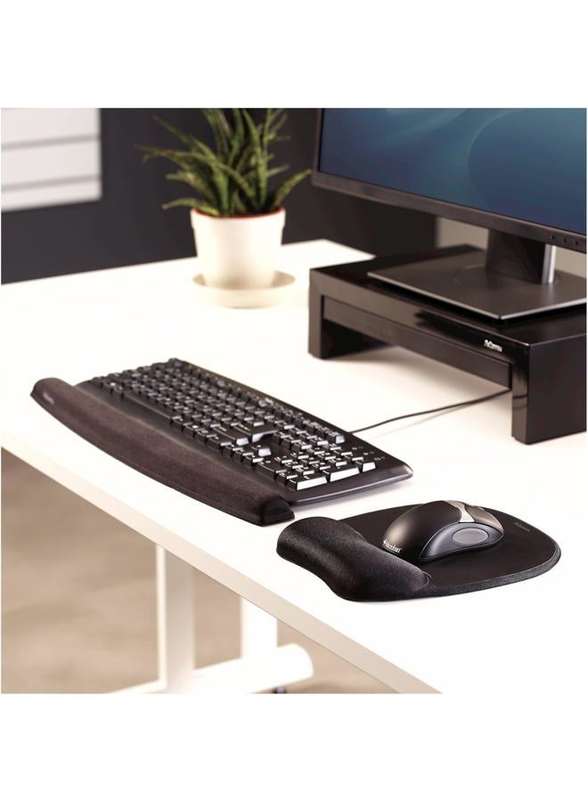 Fellowes Memory Foam Mouse Pad/Wrist Rest, Black - Image 3